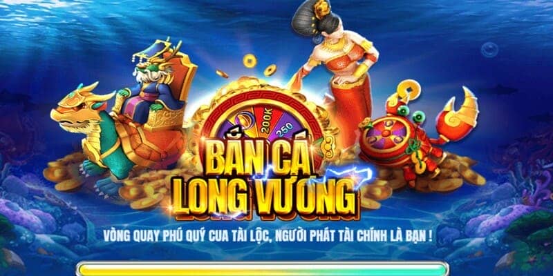 Giao diện bắt mắt và sinh động trong trò chơi bắn cá long vương